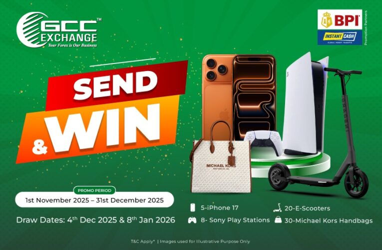 GCC Exchange Launches Exciting “Send and Win” Promotion – Over 60 Prizes to Be Won!